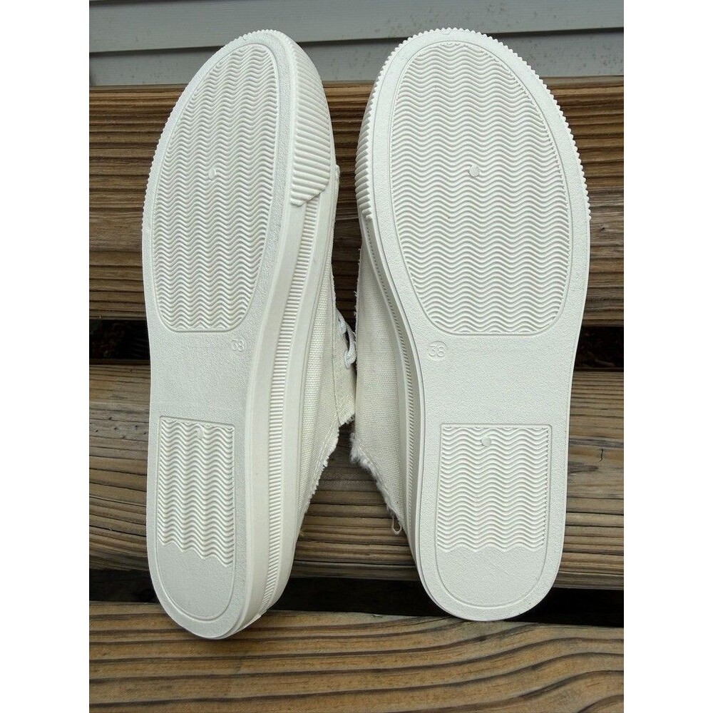 Women Canvas Slip on Sneakers Denim Casual Shoes Lace Up Beach Shoes Summer 38 - Picture 4 of 9